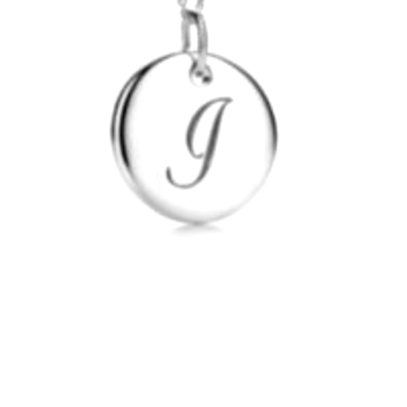NEW Tiffany Notes Alphabet disc charm pendant I
